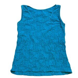 Vintage 90s Sleeveless Super Strechy Lace Tank Top‎